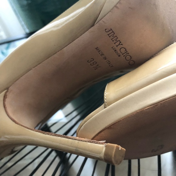 Jimmy Choo High Heels pump Shoes Peep Toe - Picture 6 of 8